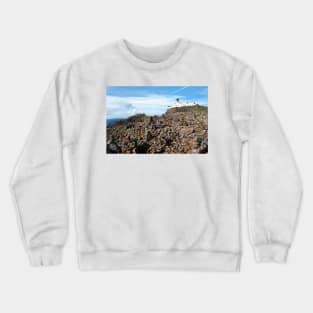 The Cairns in front of the Neist Point Lighthouse, Isle of Skye, Scotland Crewneck Sweatshirt